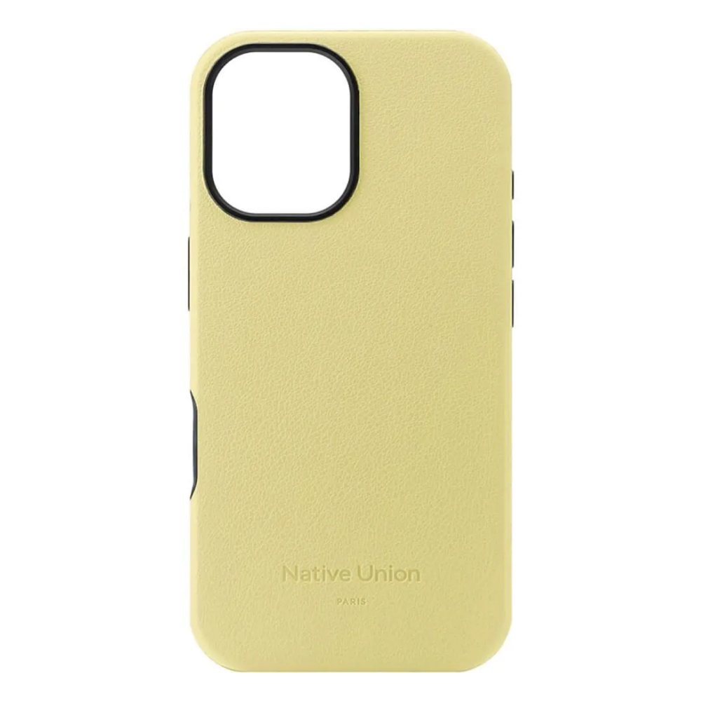 Чехол защитный Native Union Active Case с MagSafe для iPhone 16. Цвет: лимонный