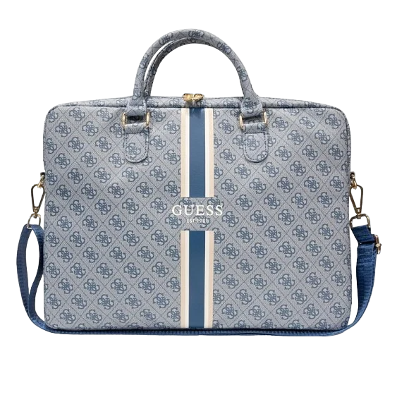 Сумка Guess для ноутбуков 15" 4G Stripes Bag. Цвет: синий