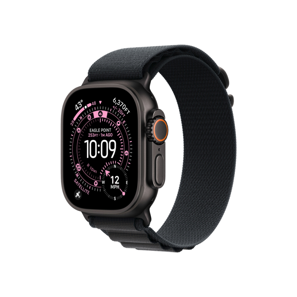 Apple Watch Ultra 3 (2025), 49 мм, корпус из титана черного цвета, ремешок "альпийская петля"