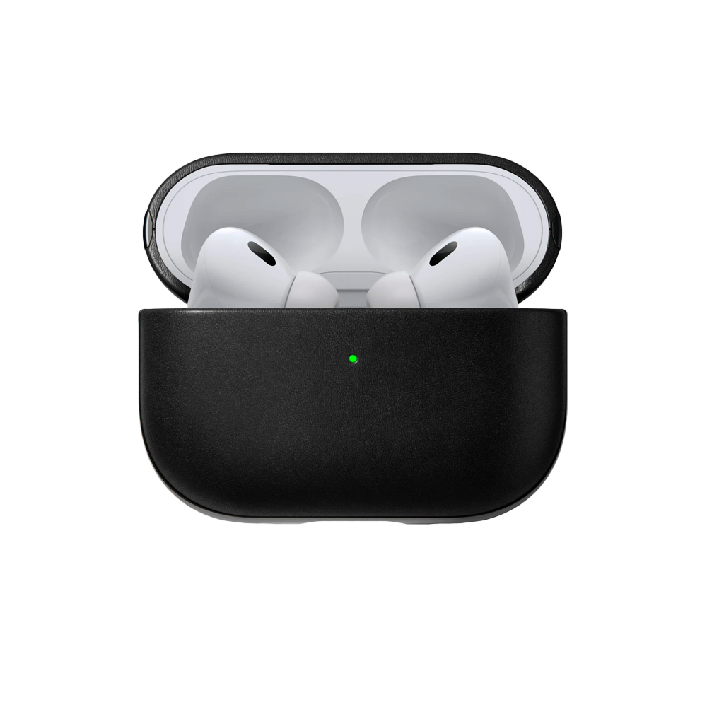 Чехол Nomad Leather case для AirPods Pro 2. Цвет: черный