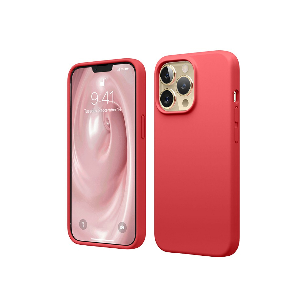 Чехол Elago Soft silicone (Liquid) для iPhone 13 Pro Max. Цвет: красный