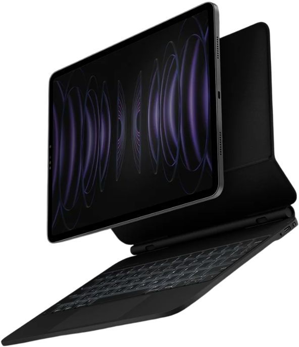 Беспроводная клавиатура Uniq VENNO Pro Magnetic keyboard folio для iPad Pro 13 2024. Цвет: чёрный