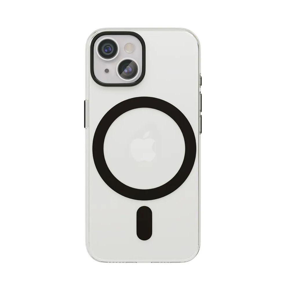 Чехол защитный vlp diamond case с MagSafe для iPhone 15. Цвет: черный