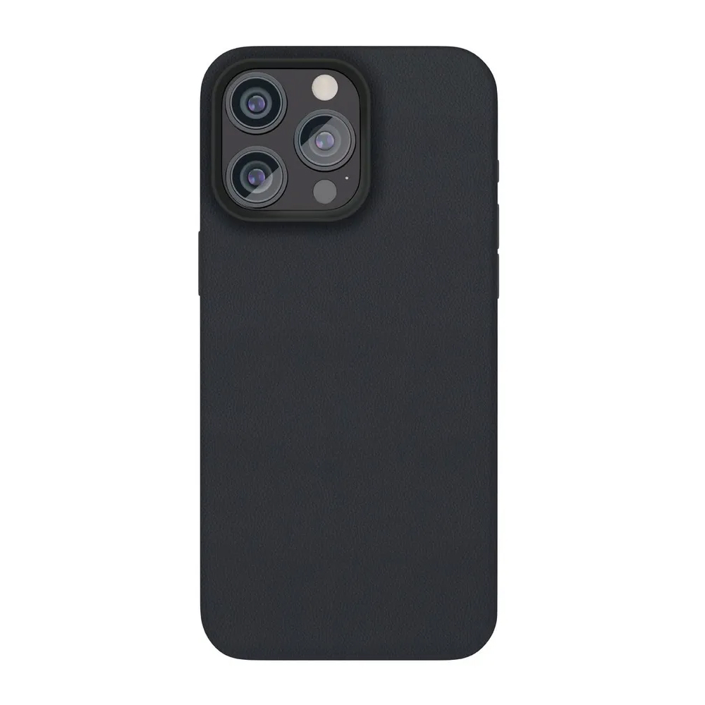 Чехол защитный vlp ecopelle case с MagSafe для iPhone 15. Цвет: черный