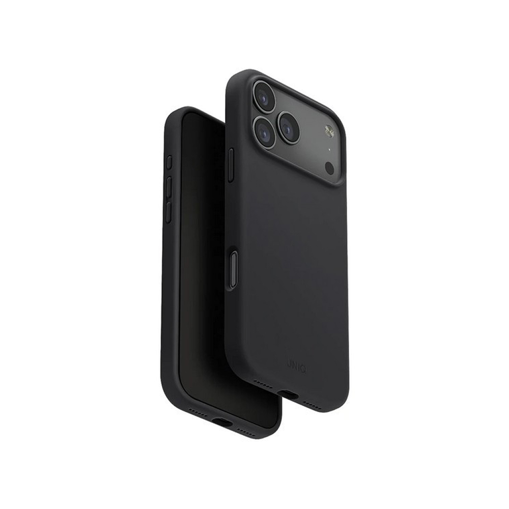 Чехол Uniq LINO MagSafe для iPhone 17 Pro Max. Цвет: угольно-серый