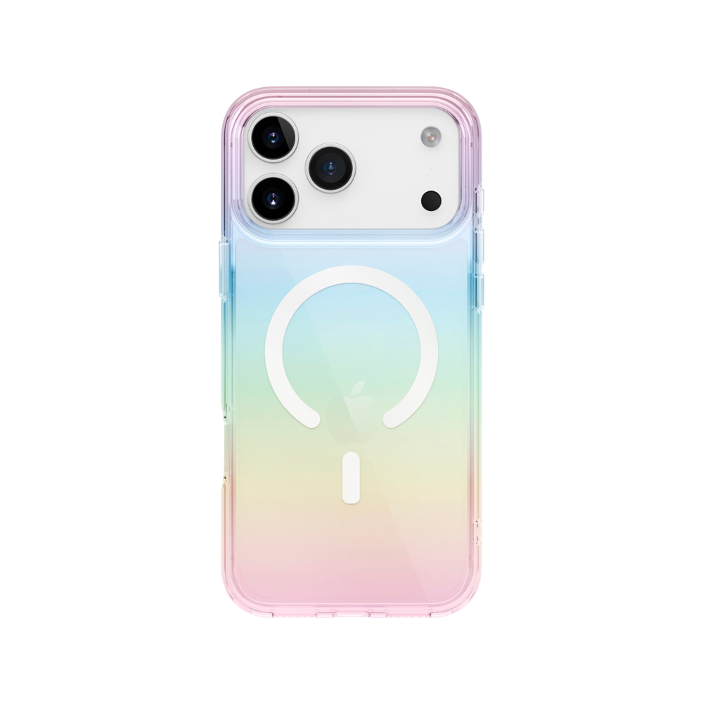 Чехол Uniq Iridescia (holographic) с MagSafe для iPhone 17 Pro. Цвет: кварц