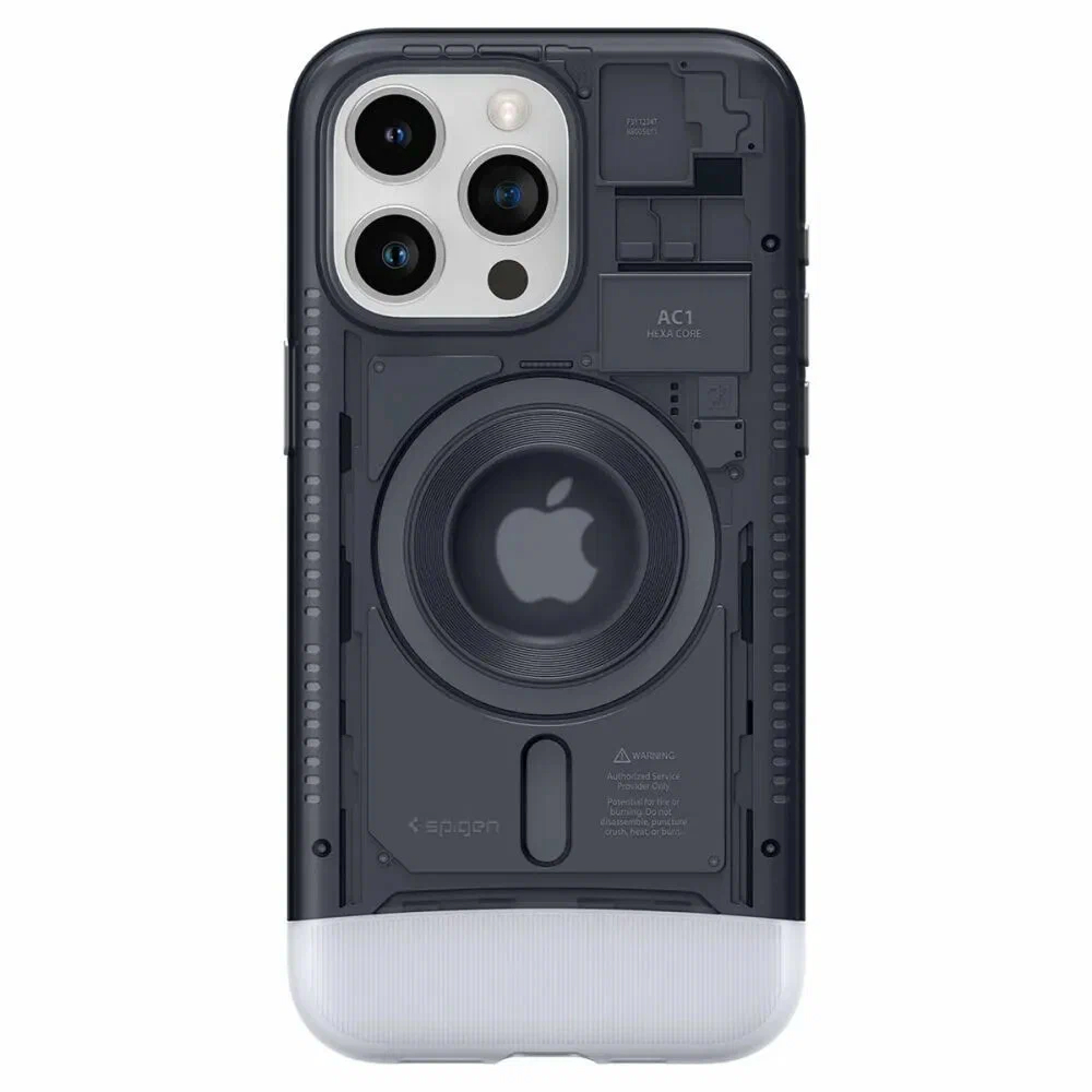 Чехол SPIGEN CLASSIC C1 MagSafe для iPhone 15 Pro Max. Цвет: графит