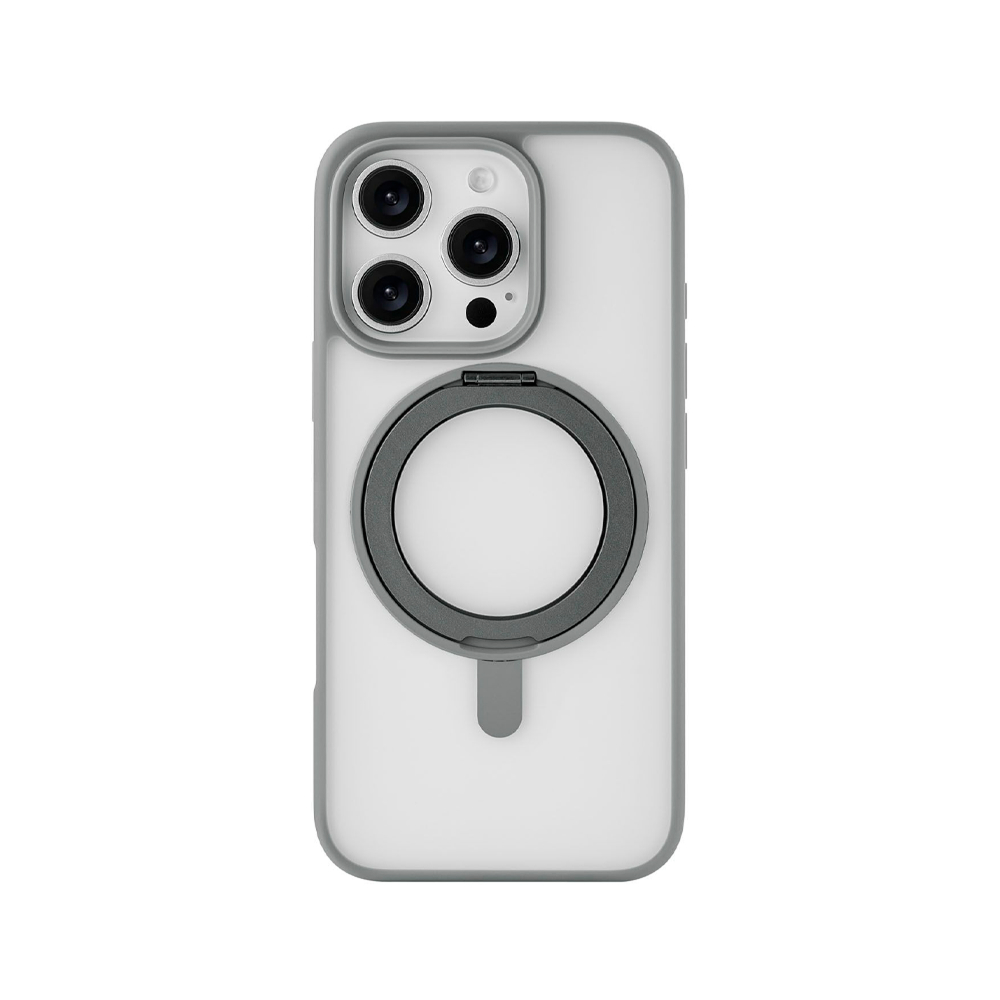 Чехол защитный uBear Сlip 360 Mag Case для iPhone 16 Pro. Цвет: серый