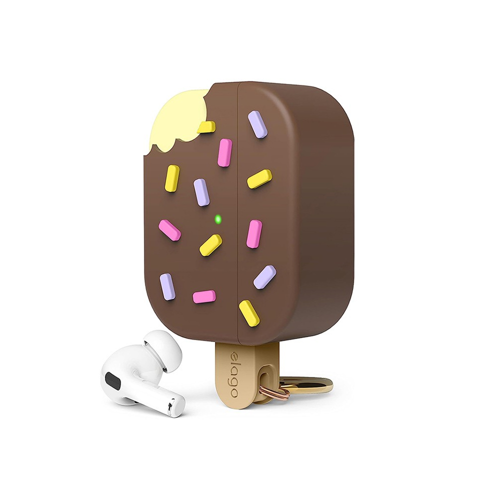 Чехол Elago Unique Ice Cream Hang case для AirPods Pro 2. Цвет: коричневый