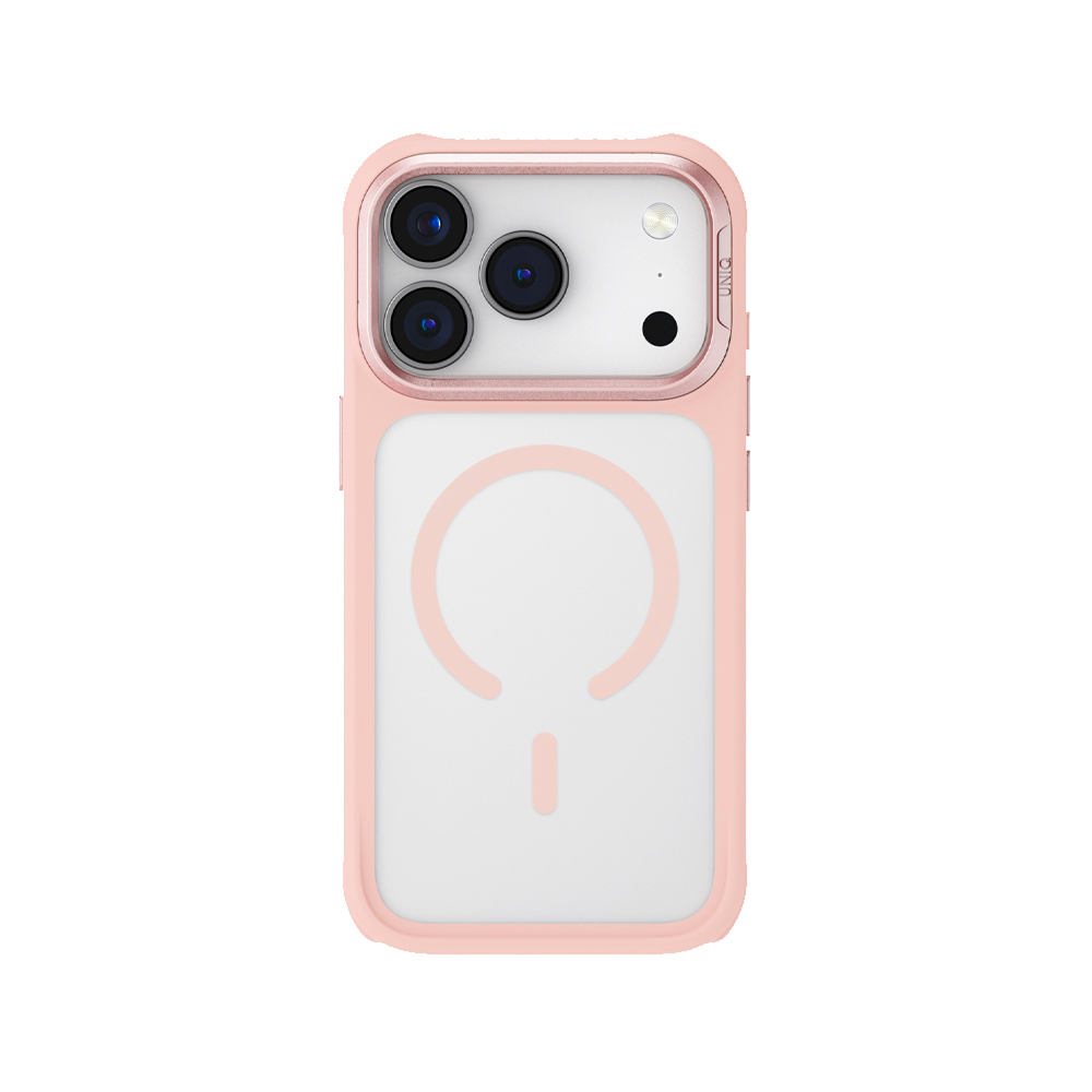 Чехол Uniq Veren с MagSafe для iPhone 17 Pro Max. Цвет: розовый