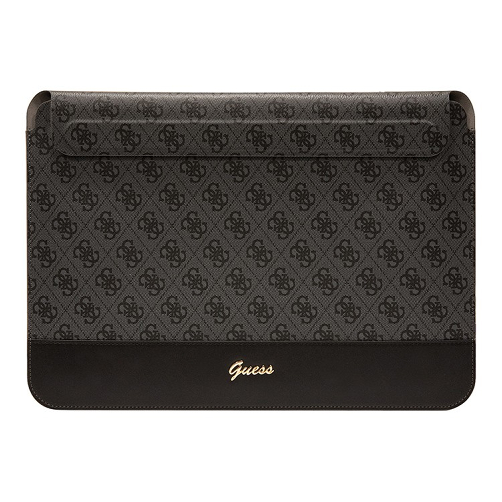 Чехол Guess Sleeve 4G Bottom stripe Metal logo для ноутбуков 13"/14". Цвет: черный