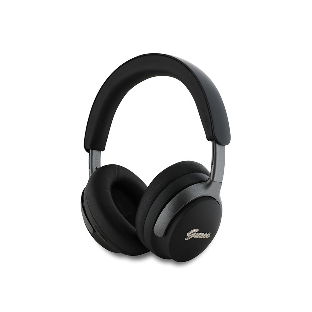 Беспроводные наушники Guess Bluetooth HP ANC/ENC with Script Metal Logo. Цвет: черный