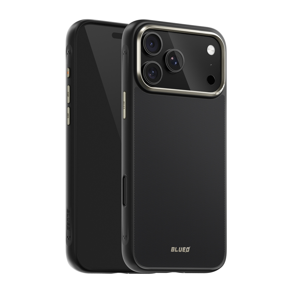 Чехол BlueO 600D Armor Aramid fiber (Kevlar) Magsafe для iPhone 17 Pro Max. Цвет: черный