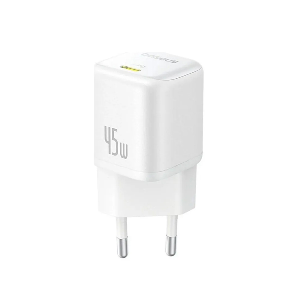 Адаптер питания Baseus GaN USB-C, 45 Вт. Цвет: белый