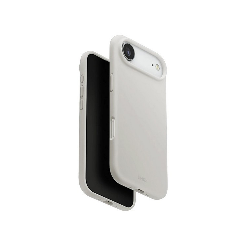 Чехол Uniq LINO MagSafe для iPhone Air. Цвет: светло-серый