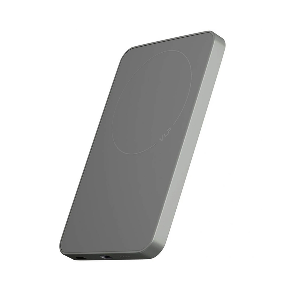 Внешний аккумулятор VLP Diamond Energy Magsafe, Qi2 5000 mAh, 3A, USB-C. Цвет: натуральный титан
