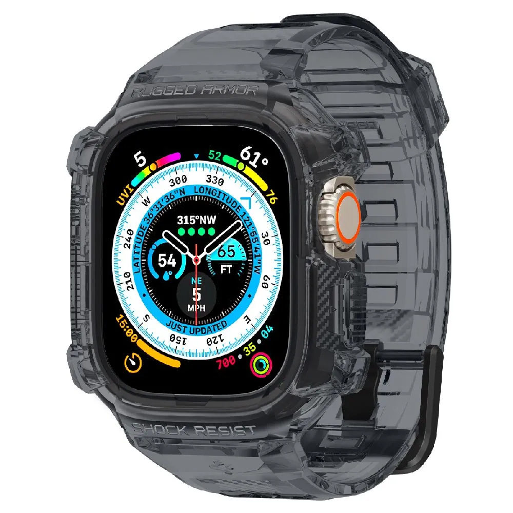 Чехол Spigen Rugged Armor Pro для Apple Watch Ultra 49мм. Цвет: прозрачный