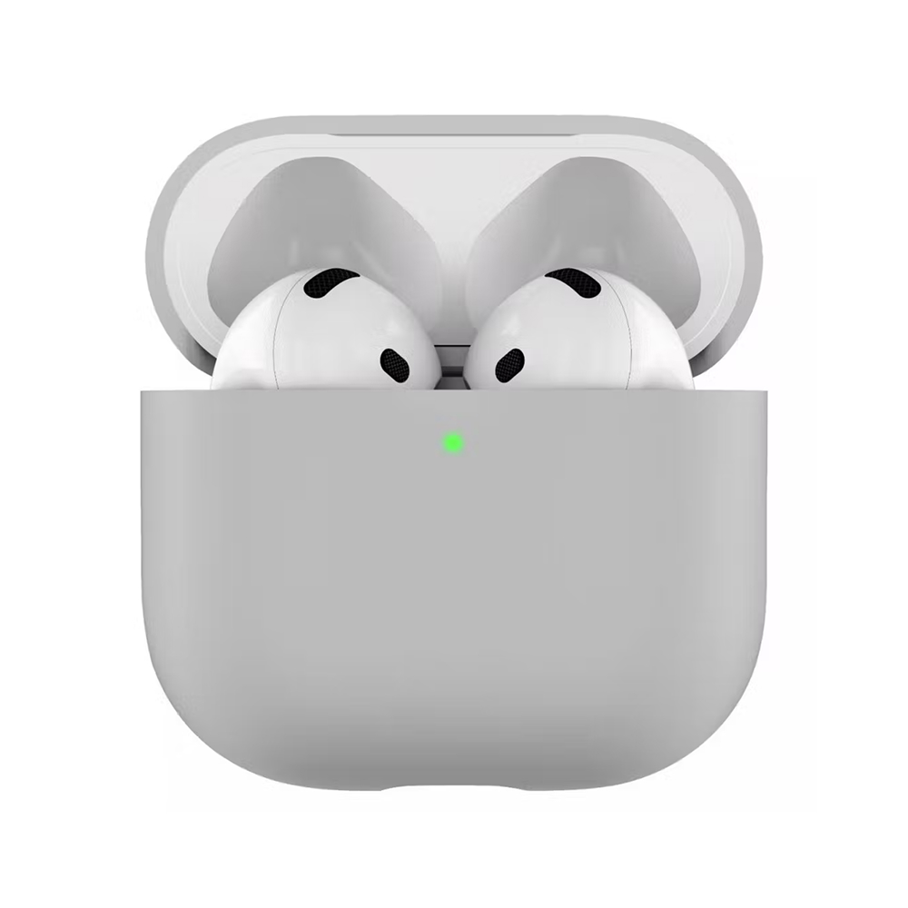 Чехол усиленный uBear Touch Pro для AirPods 4, силикон. Цвет: серый