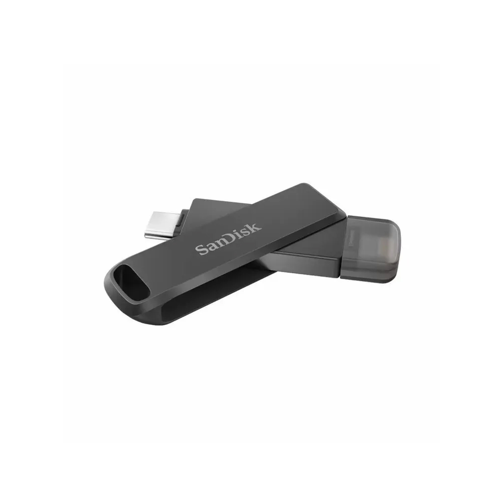 Флеш-накопитель SanDisk iXpand Luxe USB 3.1 Type-C / Lightning 128 Гб. Цвет: черный