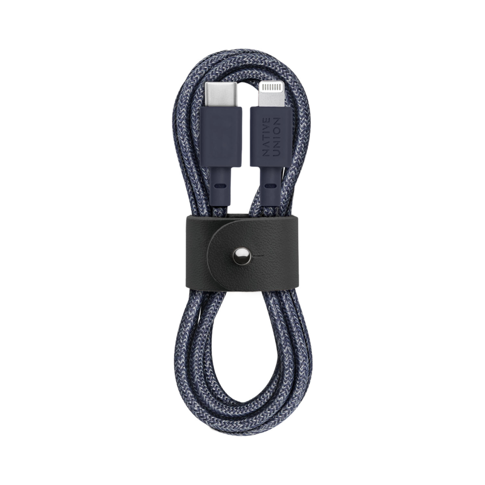 Кабель Native Union Lightning — USB-C, 1.2м. Цвет: индиго