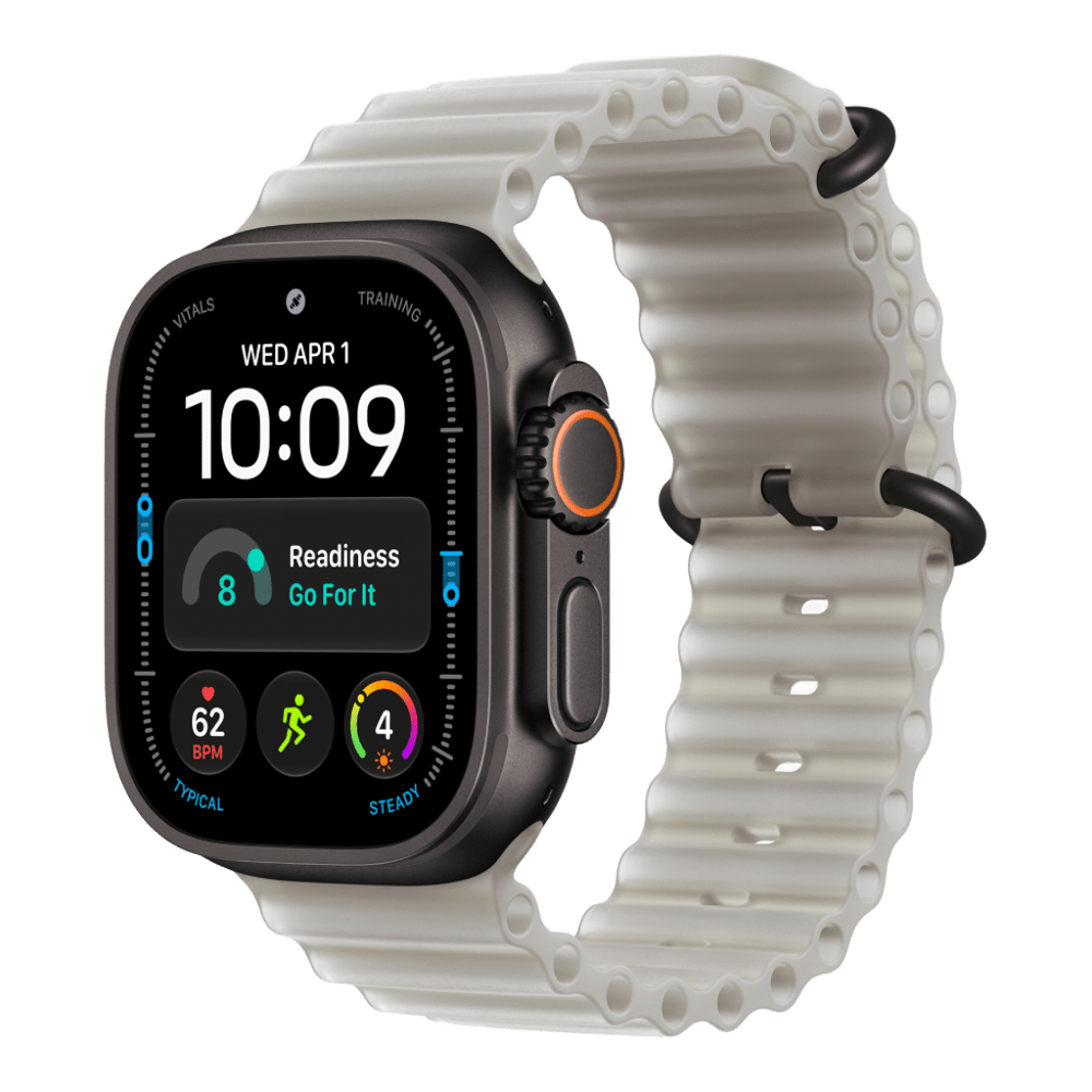 Apple Watch Ultra 4 (2026), 49 мм, черный титан, "океаническая петля" серого цвета