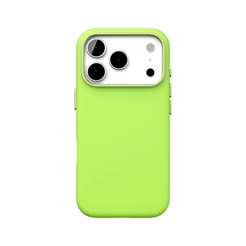 Чехол защитный VLP Aster Pro Case с MagSafe для iPhone 17 Pro Max. Цвет: лайм