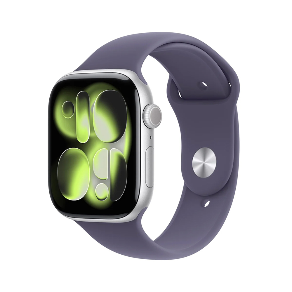Apple Watch Series 11, 42 мм, корпус из алюминия серебристого цвета, спортивный ремешок (M/L)