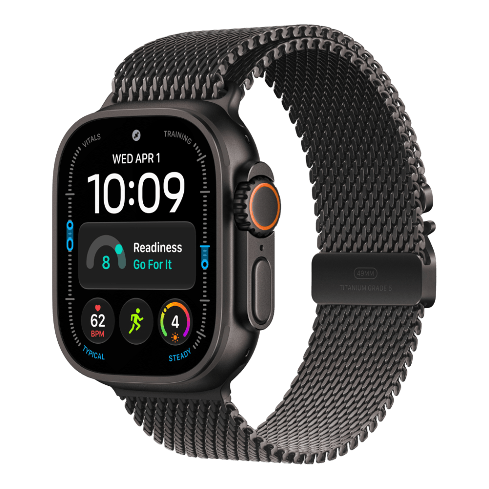 Apple Watch Ultra 4 (2026), 49 мм, черный титан, "миланская петля"
