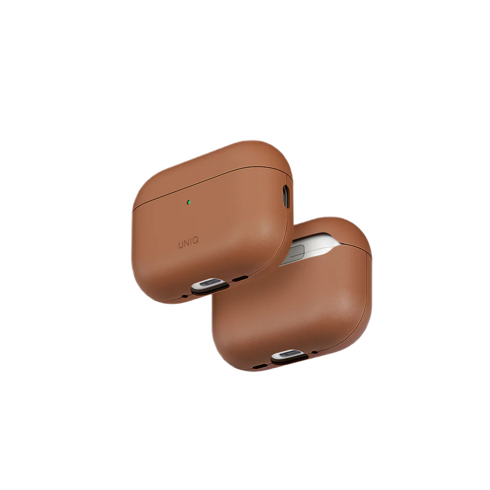 Чехол Uniq Lyden Vex Leatherette для AirPods Pro 3. Цвет: карамель