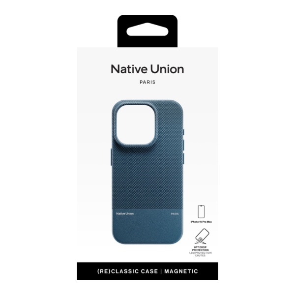 Чехол защитный Native Union (RE)CLASSIC CASE с MagSafe для iPhone 16 Pro Max. Цвет: синий