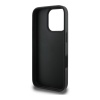 Чехол Guess PU 4G Bottom stripe Metal logo для iPhone 16 Pro Max. Цвет: серый