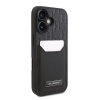 Чехол Lagerfeld Cardslot PU Grained Monogram with Pocket для iPhone 16. Цвет: чёрный