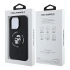 Чехол Lagerfeld Liquid Silicone NFT Karl & Choupette MagSafe для iPhone 16 Pro Max. Цвет: черный