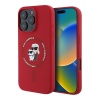 Чехол Lagerfeld Liquid Silicone NFT Karl & Choupette MagSafe для iPhone 16 Pro Max. Цвет: красный