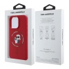 Чехол Lagerfeld Liquid Silicone NFT Karl & Choupette MagSafe для iPhone 16 Pro Max. Цвет: красный
