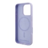 Чехол Lagerfeld Liquid Silicone NFT Karl & Choupette MagSafe для iPhone 16 Pro. Цвет: фиолетовый
