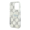 Чехол Lagerfeld PC/TPU Monogram NFT Karl Head для iPhone 16 Pro. Цвет: прозрачный
