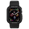 Ремешок и защитный чехол SPIGEN RUGGED ARMOR PRO для Apple Watch 44/45мм. Цвет: черный