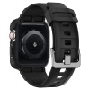 Ремешок и защитный чехол SPIGEN RUGGED ARMOR PRO для Apple Watch 44/45мм. Цвет: черный