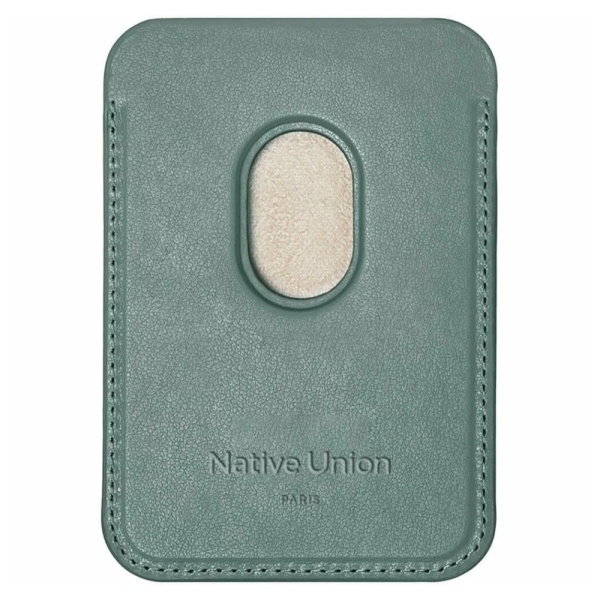 Магнитный бумажник Native Union (RE)CLASSIC CARD WALLET. Цвет: зеленый