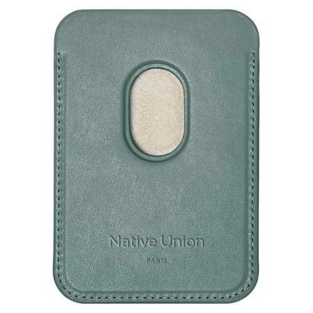 Магнитный бумажник Native Union (RE)CLASSIC CARD WALLET. Цвет: зеленый
