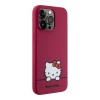 Чехол Hello Kitty Liquid Silicone Dreaming Kitty для iPhone 15 Pro Max. Цвет: красный