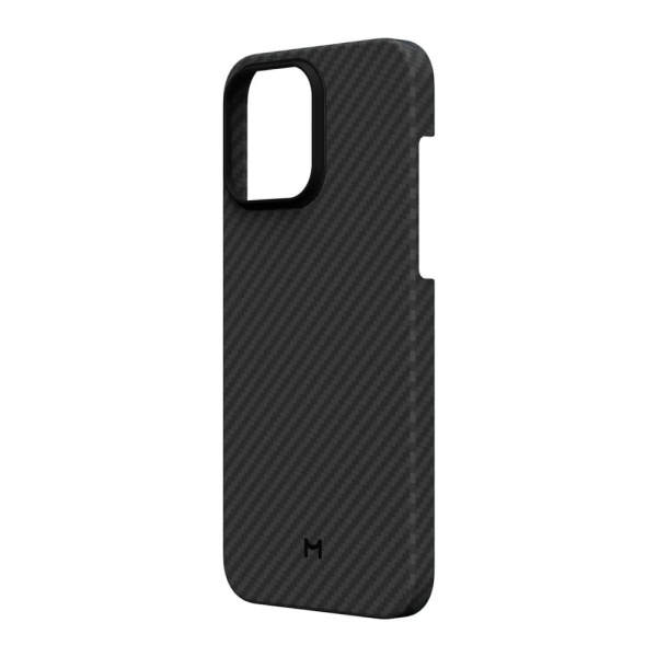 Чехол защитный Magssory Kevlar с MagSafe для iPhone 15 Pro. Цвет: чёрный