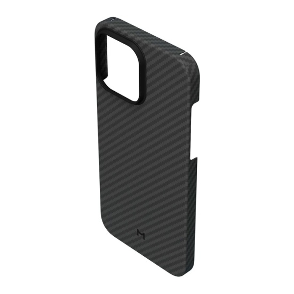 Чехол защитный Magssory Kevlar с MagSafe для iPhone 15 Pro. Цвет: чёрный