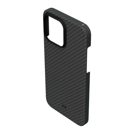 Чехол защитный Magssory Kevlar с MagSafe для iPhone 15 Pro. Цвет: чёрный