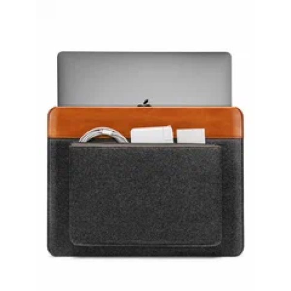Чехол Tomtoc Laptop Sleeve Light-A16 для MacBook Air/Pro 13". Цвет: серый/коричневый