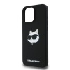 Чехол Lagerfeld Liquid Silicone NFT Choupette Head MagSafe для iPhone 16 Pro Max. Цвет: черный