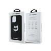 Чехол Lagerfeld Liquid Silicone NFT Choupette Head MagSafe для iPhone 16 Pro Max. Цвет: черный