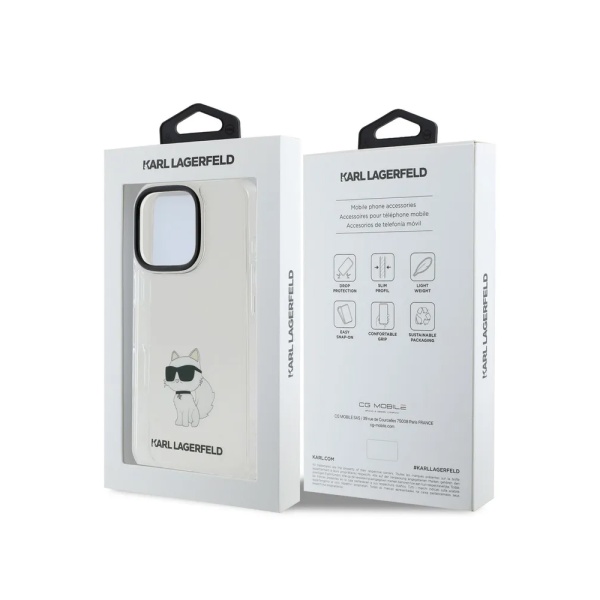 Чехол Lagerfeld PC/TPU NFT Choupette для iPhone 16 Pro Max. Цвет: прозрачный