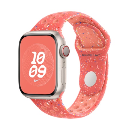 Спортивный ремешок Nike для Apple Watch 41мм, размер S/M. Цвет: янтарный
